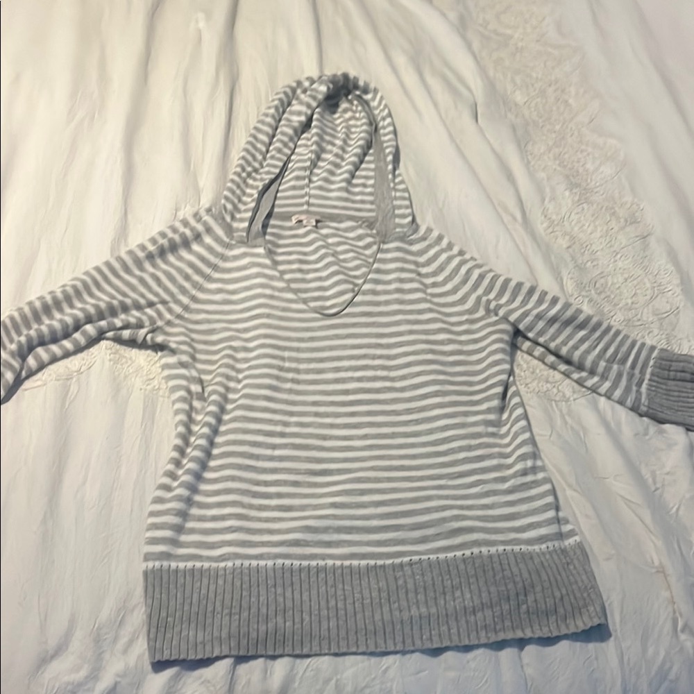 GAP Gray Striped Women's Sweater